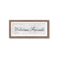 Picture of Welcome Friends I _GroupedProduct_Panel_Landscape_Framed_Matted_