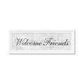 Picture of Welcome Friends I _GroupedProduct_Panel_Landscape_Framed_Matted_