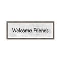 Picture of Welcome Friends II _GroupedProduct_Panel_Landscape_Framed_Matted_