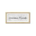 Picture of Welcome Friends III _GroupedProduct_Panel_Landscape_Framed_Matted_