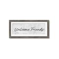 Picture of Welcome Friends III _GroupedProduct_Panel_Landscape_Framed_Matted_
