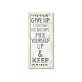 Picture of Never Give Up I _GroupedProduct_Panel_Portrait_Framed_Matted_
