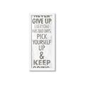 Picture of Never Give Up I _GroupedProduct_Panel_Portrait_Framed_Matted_