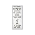 Picture of Never Give Up I _GroupedProduct_Panel_Portrait_Framed_Matted_