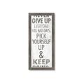 Picture of Never Give Up I _GroupedProduct_Panel_Portrait_Framed_Matted_
