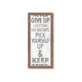 Picture of Never Give Up I _GroupedProduct_Panel_Portrait_Framed_Matted_