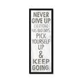 Picture of Never Give Up I _GroupedProduct_Panel_Portrait_Framed_Matted_
