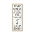 Picture of Never Give Up I _GroupedProduct_Panel_Portrait_Framed_Matted_