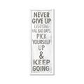 Picture of Never Give Up I _GroupedProduct_Panel_Portrait_Framed_Matted_