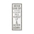 Picture of Never Give Up I _GroupedProduct_Panel_Portrait_Framed_Matted_
