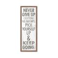 Picture of Never Give Up I _GroupedProduct_Panel_Portrait_Framed_Matted_