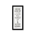 Picture of Never Give Up I _GroupedProduct_Panel_Portrait_Framed_Matted_