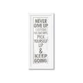 Picture of Never Give Up I _GroupedProduct_Panel_Portrait_Framed_Matted_