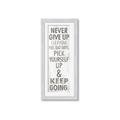 Picture of Never Give Up I _GroupedProduct_Panel_Portrait_Framed_Matted_