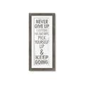 Picture of Never Give Up I _GroupedProduct_Panel_Portrait_Framed_Matted_