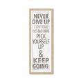 Picture of Never Give Up I _GroupedProduct_Panel_Portrait_Framed_Matted_
