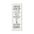 Picture of Never Give Up I _GroupedProduct_Panel_Portrait_Framed_Matted_