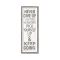 Picture of Never Give Up I _GroupedProduct_Panel_Portrait_Framed_Matted_