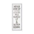 Picture of Never Give Up I _GroupedProduct_Panel_Portrait_Framed_Matted_
