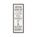 Picture of Never Give Up I _GroupedProduct_Panel_Portrait_Framed_Matted_