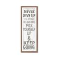 Picture of Never Give Up I _GroupedProduct_Panel_Portrait_Framed_Matted_