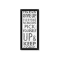Picture of Never Give Up II _GroupedProduct_Panel_Portrait_Framed_Matted_