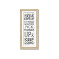 Picture of Never Give Up II _GroupedProduct_Panel_Portrait_Framed_Matted_
