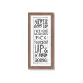 Picture of Never Give Up II _GroupedProduct_Panel_Portrait_Framed_Matted_