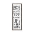 Picture of Never Give Up II _GroupedProduct_Panel_Portrait_Framed_Matted_