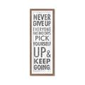Picture of Never Give Up II _GroupedProduct_Panel_Portrait_Framed_Matted_