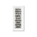 Picture of Take Every Chance I _GroupedProduct_Panel_Portrait_Framed_Matted_