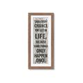 Picture of Take Every Chance I _GroupedProduct_Panel_Portrait_Framed_Matted_