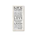 Picture of Life Is Too Short I _GroupedProduct_Panel_Portrait_Framed_Matted_
