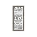 Picture of Life Is Too Short I _GroupedProduct_Panel_Portrait_Framed_Matted_