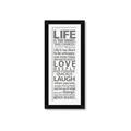 Picture of Life Is Too Short I _GroupedProduct_Panel_Portrait_Framed_Matted_