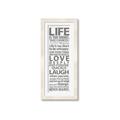 Picture of Life Is Too Short I _GroupedProduct_Panel_Portrait_Framed_Matted_
