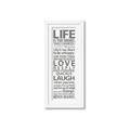 Picture of Life Is Too Short I _GroupedProduct_Panel_Portrait_Framed_Matted_