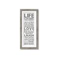 Picture of Life Is Too Short I _GroupedProduct_Panel_Portrait_Framed_Matted_