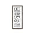 Picture of Life Is Too Short I _GroupedProduct_Panel_Portrait_Framed_Matted_