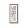 Picture of Life Is Too Short I _GroupedProduct_Panel_Portrait_Framed_Matted_