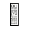Picture of Life Is Too Short I _GroupedProduct_Panel_Portrait_Framed_Matted_
