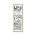 Picture of Life Is Too Short I _GroupedProduct_Panel_Portrait_Framed_Matted_
