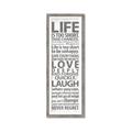 Picture of Life Is Too Short I _GroupedProduct_Panel_Portrait_Framed_Matted_
