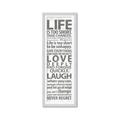 Picture of Life Is Too Short I _GroupedProduct_Panel_Portrait_Framed_Matted_