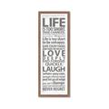 Picture of Life Is Too Short I _GroupedProduct_Panel_Portrait_Framed_Matted_