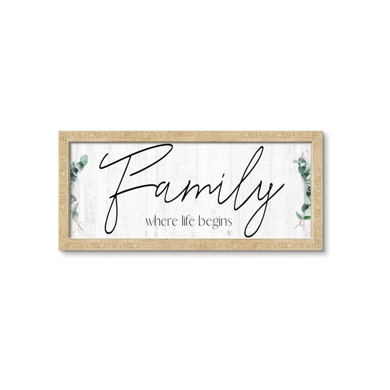 Picture of Family Where Life Begins III _GroupedProduct_Panel_Landscape_Framed_Matted_