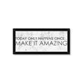 Picture of Make It Amazing I _GroupedProduct_Panel_Landscape_Framed_Matted_