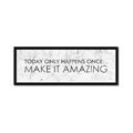 Picture of Make It Amazing I _GroupedProduct_Panel_Landscape_Framed_Matted_