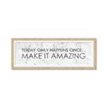 Picture of Make It Amazing I _GroupedProduct_Panel_Landscape_Framed_Matted_