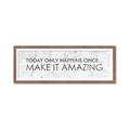 Picture of Make It Amazing I _GroupedProduct_Panel_Landscape_Framed_Matted_